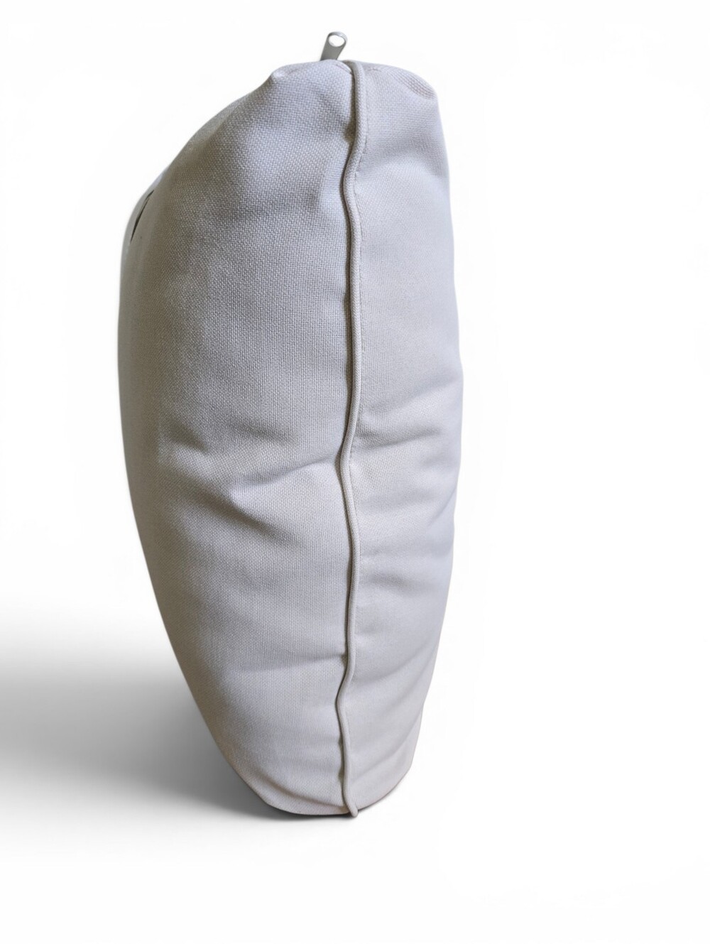 Set Of 2 Ivory Patio Accent Cushions 21x18 Textured Neutral Outdoor Style Pillow - Picture 4 of 6